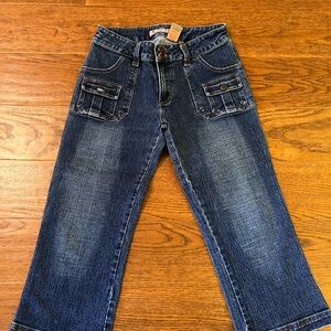 Stylish Blue Cropped Jeans for‎ Women